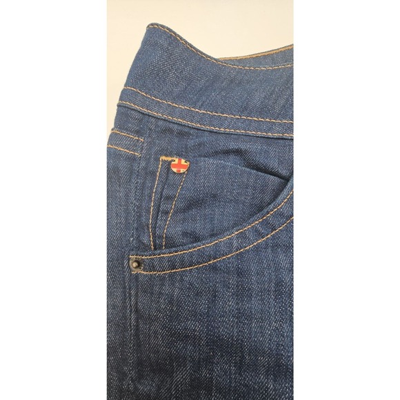 HUDSON Women's Bootcut Jeans Signature Flap Pockets Dark Blue Size 27 - Picture 3 of 9